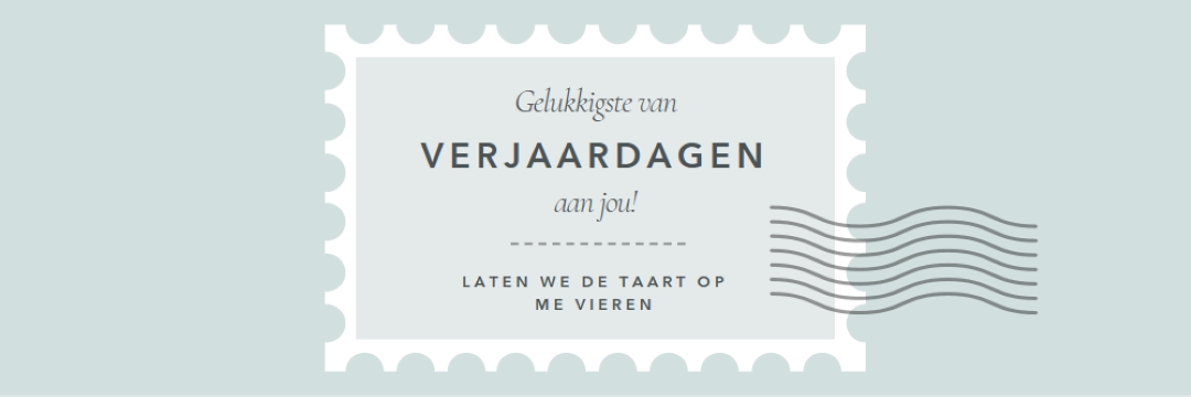 Geweldige verjaardag blue modern-simple
