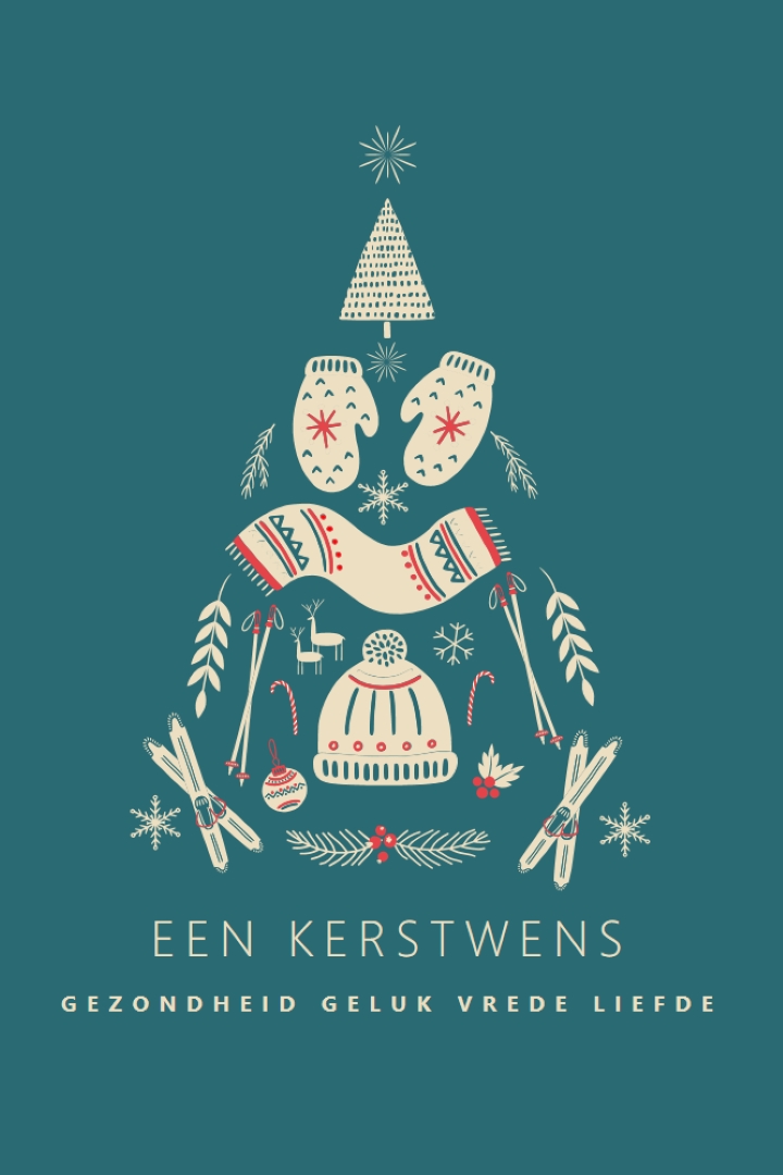 Alles wat ik wil voor kerstmis green modern-simple