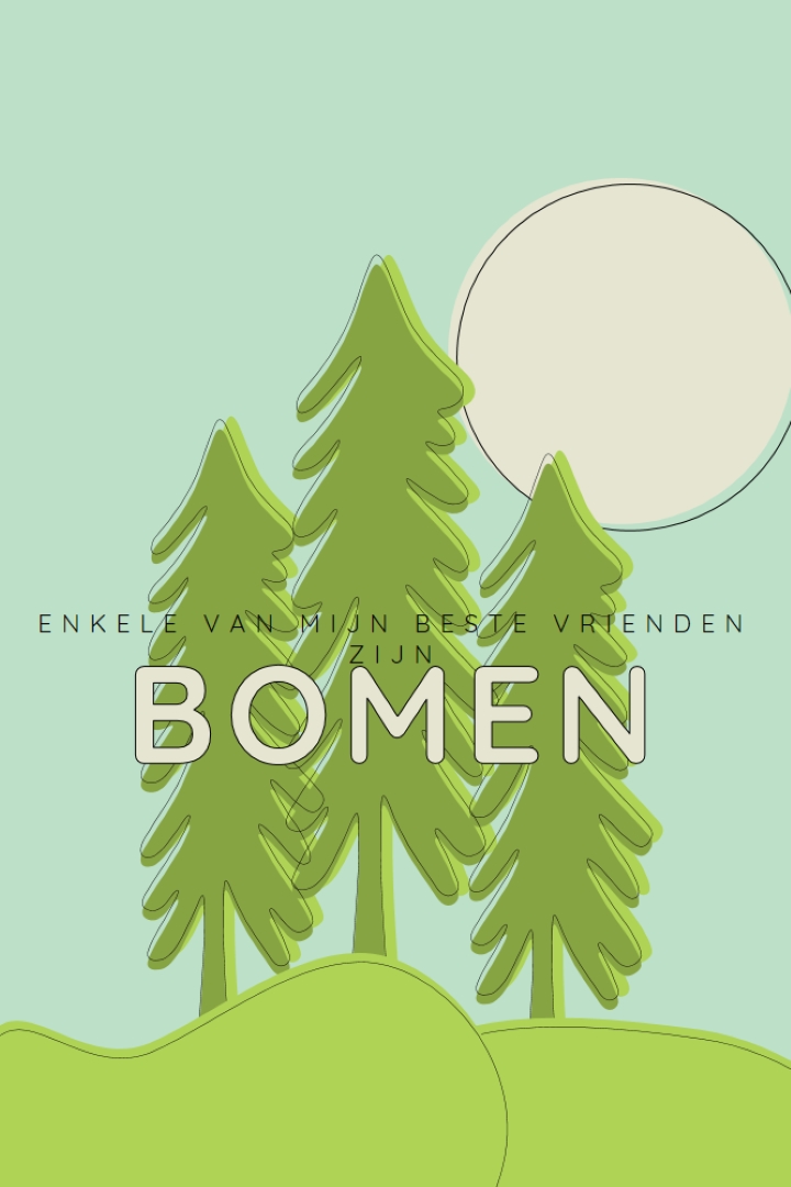 Bosretraite green whimsical-line