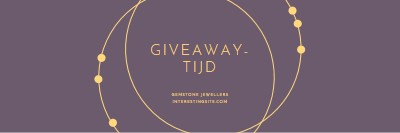 Het is giveaway-tijd purple modern-simple