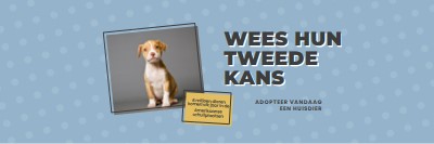 Tweede kans pup blue modern-bold