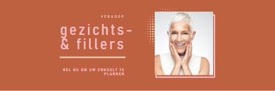 Verkoop van gezichts- en vullers orange modern-geometric-&-linear