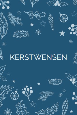 Sprankelend seizoen blue whimsical-line