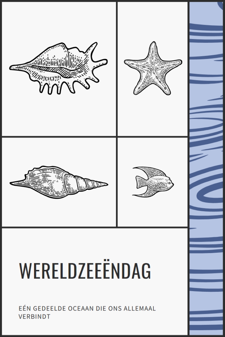 Gelukkige wereldzeeëndag white vintage-retro