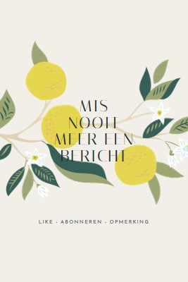 Mis nooit meer een bericht gray vintage-botanical