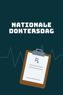 Vandaag is het Nationale Doktersdag blue modern-simple