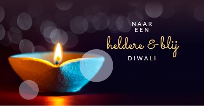 Naar een heldere & gelukkige Diwali black modern-simple