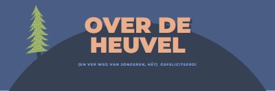 Over de heuvel blue modern-bold