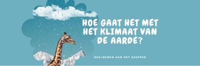 Laten we het hebben over klimaatverandering blue whimsical-color-block