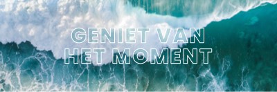 Geniet van het moment blue modern-simple