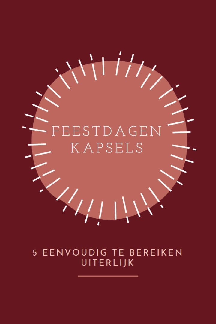 Feestdagen kapsels red organic-simple