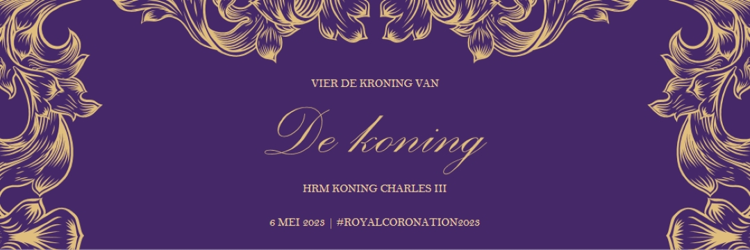 Een kroning die geschikt is voor een koning purple modern-simple