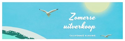 Aankondiging zomeraankondiging blue vintage-retro