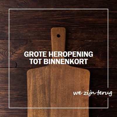 We zijn terug brown modern-simple