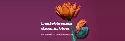 Verse bloemen purple modern-simple