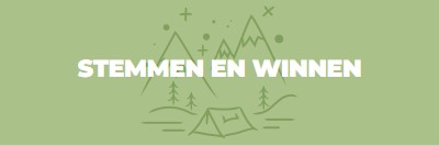 Stemmen en winnen green whimsical-line