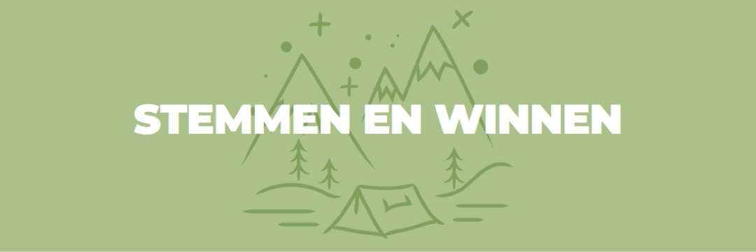 Stemmen en winnen green whimsical-line