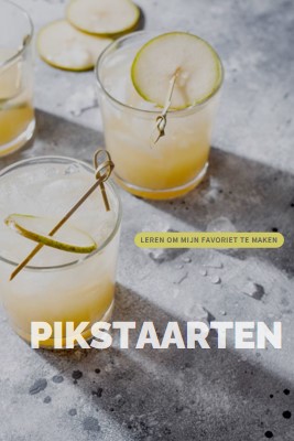 Mijn favoriete cocktails maken yellow modern-simple