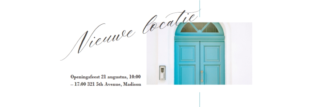 Verhuisfeest white modern-simple