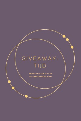 Het is giveaway-tijd purple modern-simple