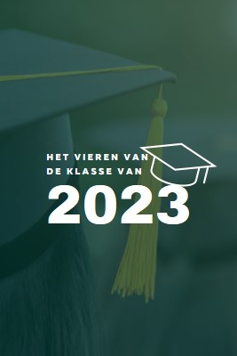 Viering van de klasse van green modern-simple