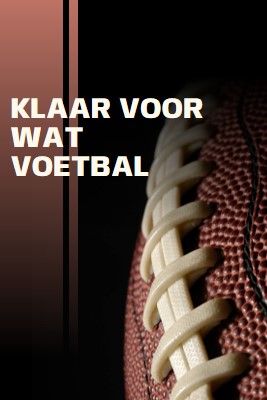 Klaar voor wat voetbal brown modern-simple