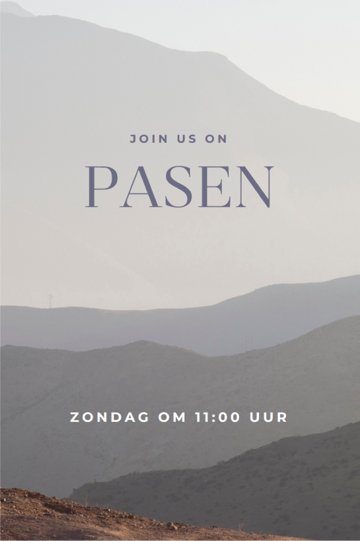 Doe mee met Paaszondag gray modern-simple