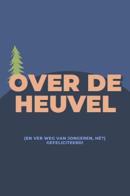 Over de heuvel blue modern-bold