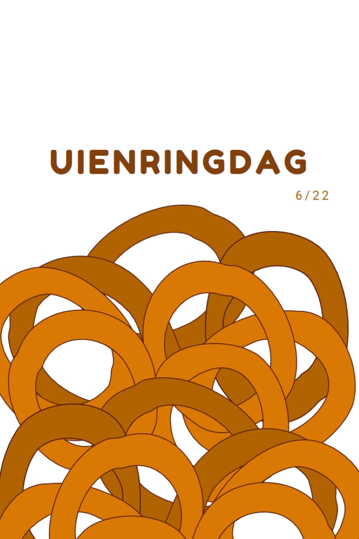 Ringen per dozijn orange whimsical-line