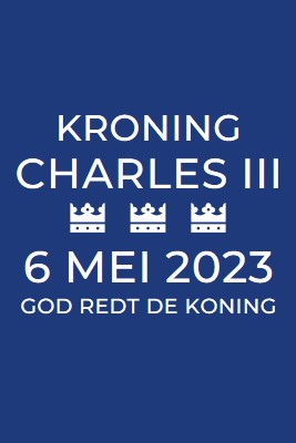 God redt de koning blue modern-bold