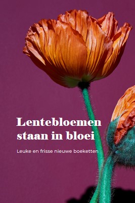 Verse bloemen purple modern-simple