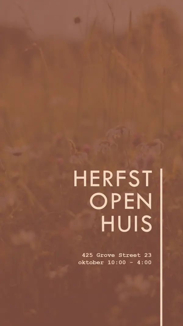 Open huis in de herfst brown modern-simple