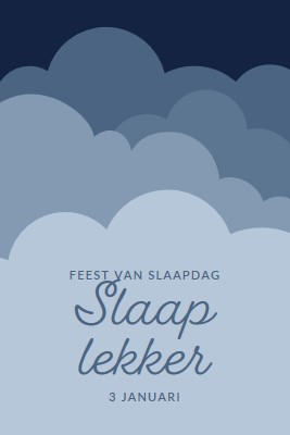 Alleen maar dromen van meer slaap blue whimsical-color-block