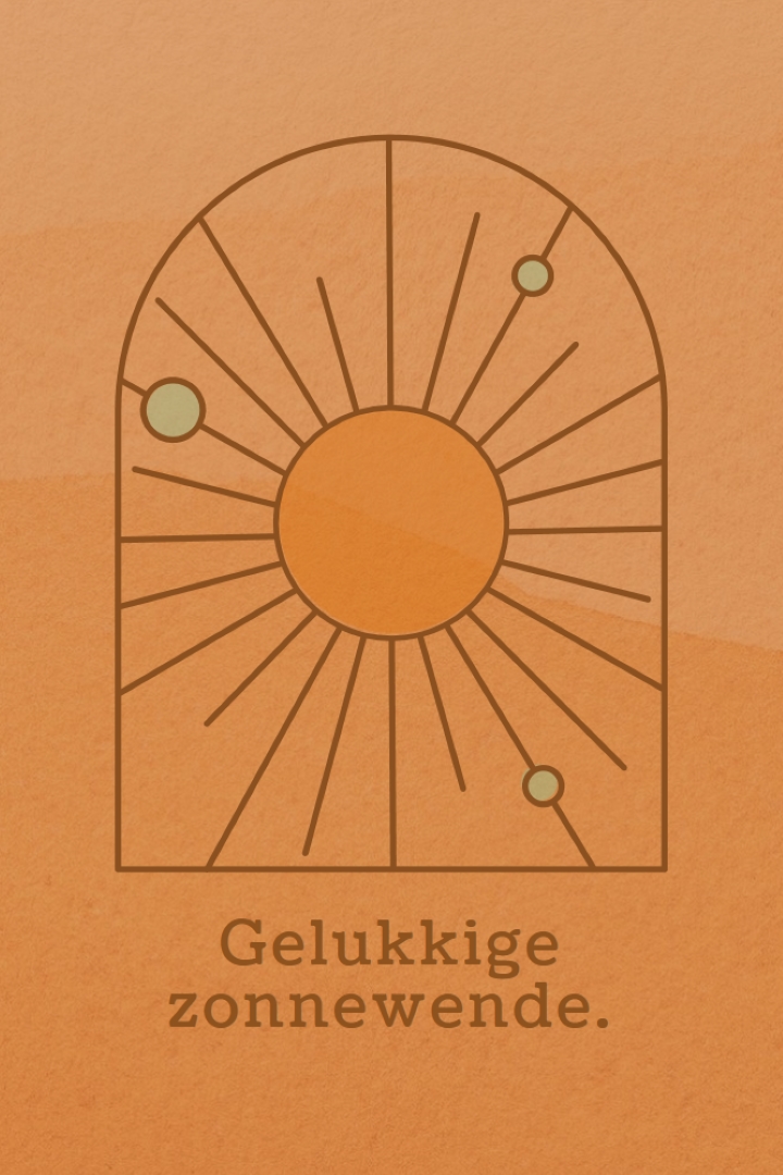 Goed voor de zonnewende orange organic-boho