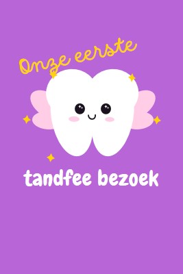 Eerste tandenfee bezoek purple whimsical-color-block