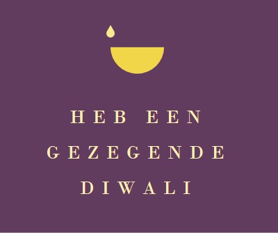 Diwali zegeningen purple modern-simple