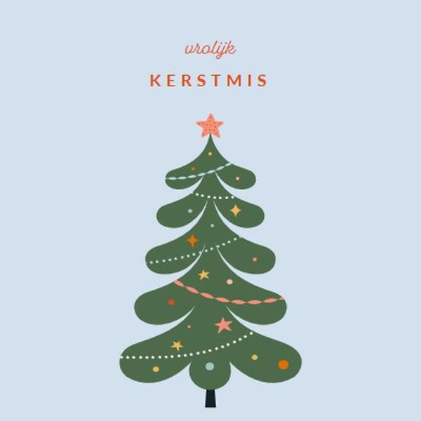 O Kerstboom green whimsical-color-block