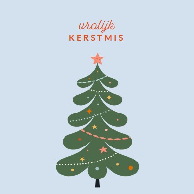 O Kerstboom green whimsical-color-block