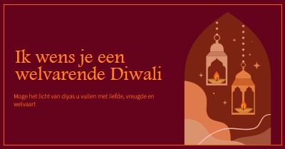 Glans met Diwali-vreugde red whimsical,golden,lights