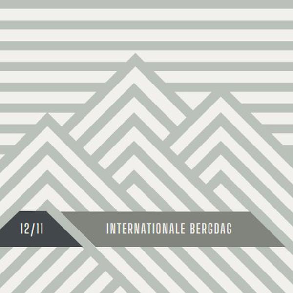 Internationale Bergdag gray modern-geometric-&-linear