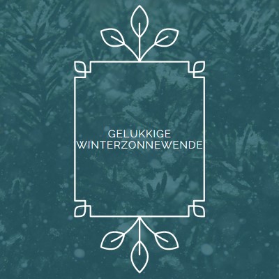 Winterzonnewende green modern-simple