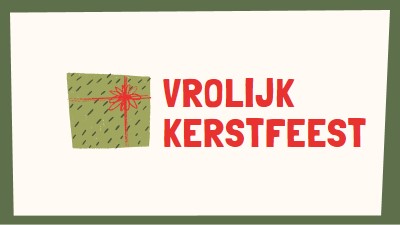 Vrolijk kerstcadeau white whimsical-color-block