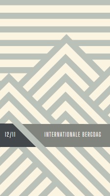 Internationale Bergdag gray modern-geometric-&-linear