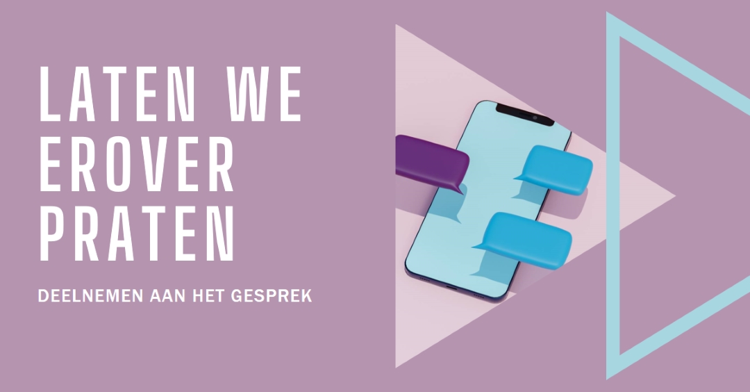 Gespreksstarter purple modern-geometric-&-linear