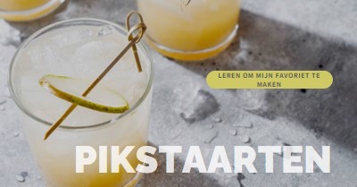 Mijn favoriete cocktails maken yellow modern-simple