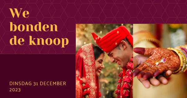 We bonden de knoop red modern-simple
