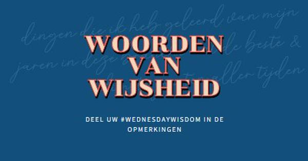 Woord aan de wijs blue modern-simple