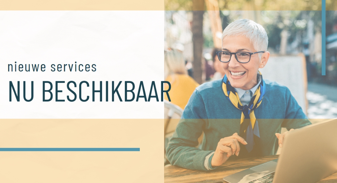 Service met een glimlach yellow modern-simple