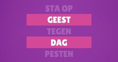 Opstaan tegen pesten purple modern-bold