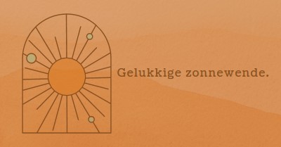 Goed voor de zonnewende orange organic-boho